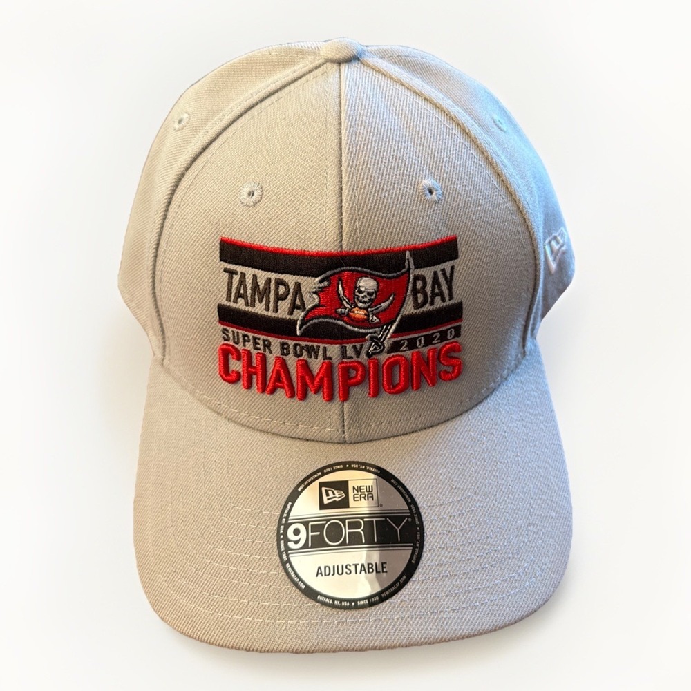Tampa Bay Buccaneers Men's New Era 9FORTY Super Bowl LV Champions Adjustable Hat